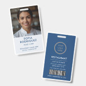 Berufliche individuelle Mitarbeiteridentifizierung Ausweis (Front & Back)