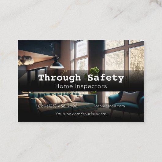 Berufliche Inspektoren der Zuhause Visitenkarte (Rückseite)
