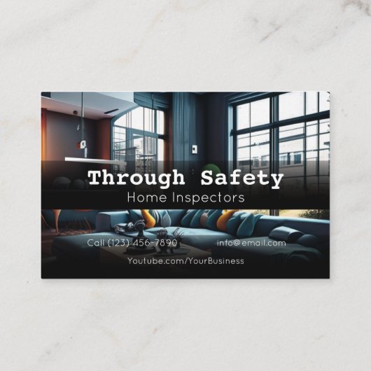 Berufliche Inspektoren der Zuhause Visitenkarte (Rückseite)