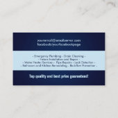 Berufliche Installationsdienste Visitenkarte (Rückseite)