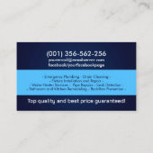 Berufliche Installationsdienste Visitenkarte (Rückseite)