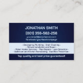 Berufliche Installationsdienste Visitenkarte (Rückseite)