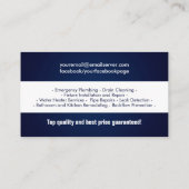 Berufliche Installationsdienste Visitenkarte (Rückseite)