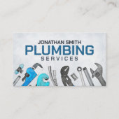 Berufliche Installationsleistungen - Aquarellfarbe Visitenkarte (Vorderseite)