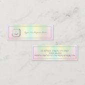 Berufliche Instragram Holographic Business Card Mini Visitenkarte (Vorne/Hinten)