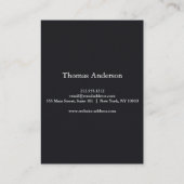 Berufliche Instrumentengitarre Visitenkarte (Rückseite)