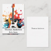 Berufliche Instrumentengitarre Visitenkarte (Vorne/Hinten)