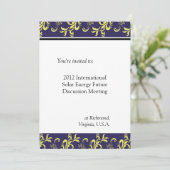 berufliche, internationale Firmenversammlung Einladung (Stehend Vorderseite)