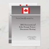 berufliche, internationale Geschäftstagung Einladung (Vorne/Hinten)