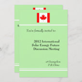 Berufliche, internationale Geschäftstagung Einladung (Vorne/Hinten)