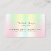 Berufliche iridescent Holographic Loyalty Card Treuekarte (Rückseite)