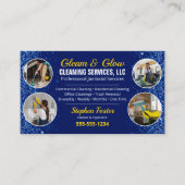 Berufliche Janitorial-Reinigungsmaid Visitenkarte (Vorderseite)