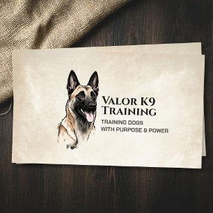 Berufliche K9-Schulung - Belgisches Malinois Visitenkarte