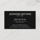 Berufliche K9-Schulung Visitenkarte (Rückseite)