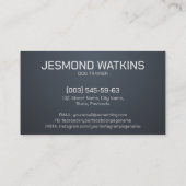 Berufliche K9-Schulung Visitenkarte (Rückseite)