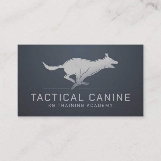 Berufliche K9-Schulung Visitenkarte (Vorderseite)