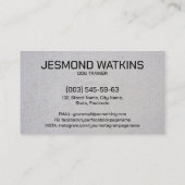 Berufliche K9-Schulung Visitenkarte (Rückseite)