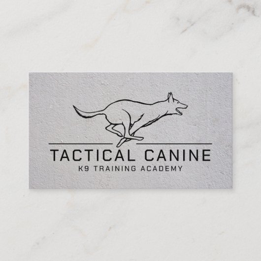 Berufliche K9-Schulung Visitenkarte (Vorderseite)