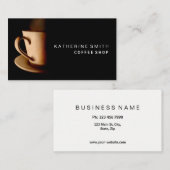 Berufliche Kaffee-Geschäfts-Karte Visitenkarte (Vorne/Hinten)