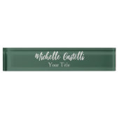 Berufliche Kalligrafie Modernes Minimalistisches G Namensplakette (Vorderseite)