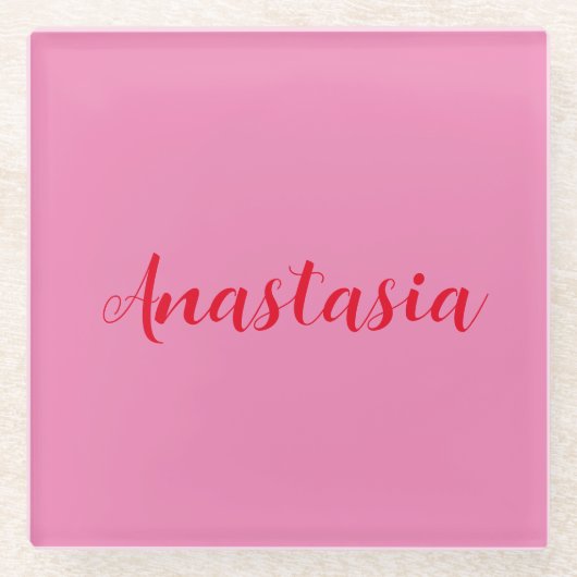 Berufliche Kalligraphie Glasuntersetzer (Vorderseite)