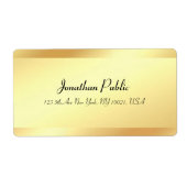 Berufliche Kalligraphie Script Elegant Gold Look (Vorne)