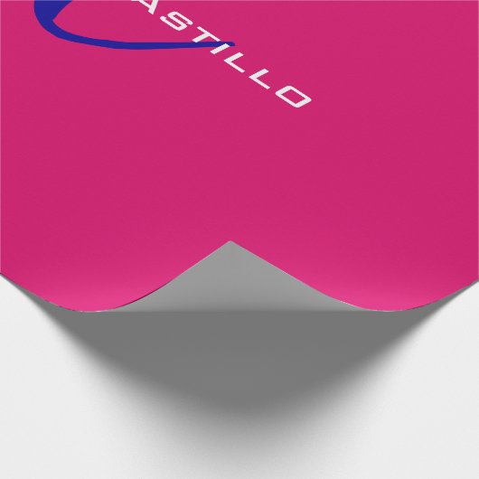 Berufliche Kalligraphie-Script-Monogram-Girly Geschenkpapier (Ecke)