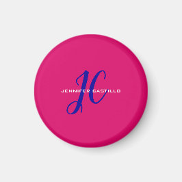 Berufliche Kalligraphie-Script-Monogram-Girly Magnet