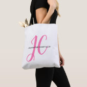Berufliche Kalligraphie-Script-Monogram-Girly Tasche (Von Nahem)