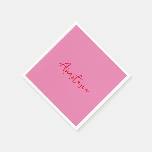 Berufliche Kalligraphie Serviette (Ecke)