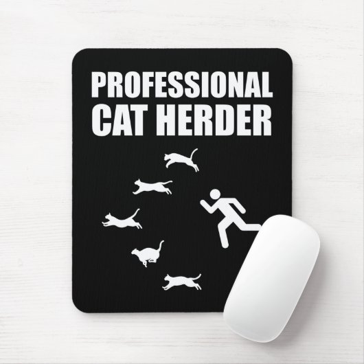 Berufliche Katze Herder Funny Herding Katzen Mousepad (Mit Mouse)