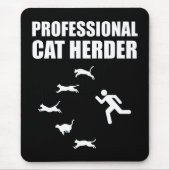 Berufliche Katze Herder Funny Herding Katzen Mousepad (Vorne)