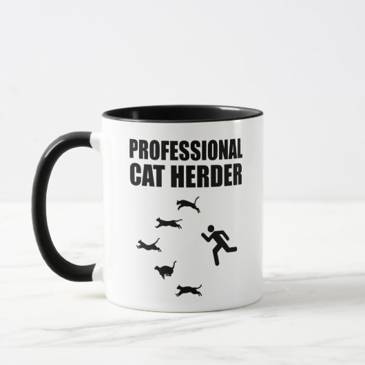 Berufliche Katzen Herder Funny Herde Katzen Tasse (Links)