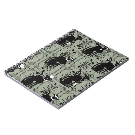 Berufliche Katzen, passend, 80-Seiten-Notebook Notizblock (Linke Seite)