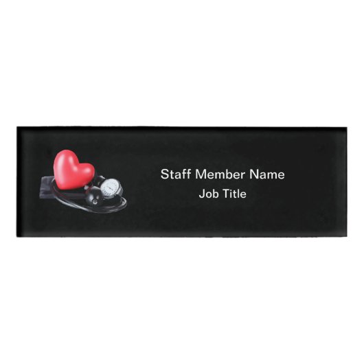 Berufliche Kennnummer des medizinischen Personals Namenschild (Vorderseite)