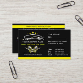 Berufliche Kfz-Reparatur, Auto Visitenkarte