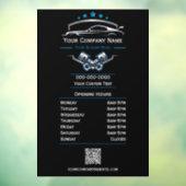 Berufliche Kfz-Reparatur, Geschäftszeiten Fensteraufkleber (Blatt 3)