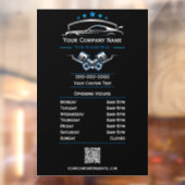 Berufliche Kfz-Reparatur, Geschäftszeiten Fensteraufkleber (Blatt 2)