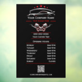 Berufliche Kfz-Reparatur, Geschäftszeiten Fensteraufkleber (Blatt 3)