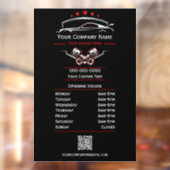 Berufliche Kfz-Reparatur, Geschäftszeiten Fensteraufkleber (Blatt 2)