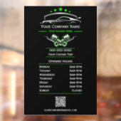 Berufliche Kfz-Reparatur, Geschäftszeiten Fensteraufkleber (Blatt 2)