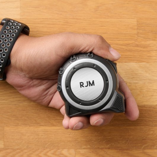 Berufliche Klasse Modernes Grau Personalisiert Maßband (Zuhause)