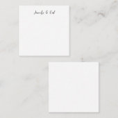 Berufliche klassische Kalligraphie Minimalistisch  Mitteilungskarte (Vorne/Hinten)