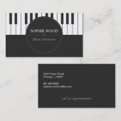 Berufliche Klavier-Lehrer-Geschäfts-Karte Visitenkarte (Vorne/Hinten)