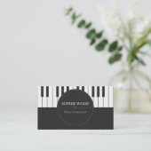 Berufliche Klavier-Lehrer-Geschäfts-Karte Visitenkarte (Stehend Vorderseite)