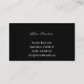 Berufliche Klavier-Schlüssel des Musik-Lehrer-| Visitenkarte (Rückseite)