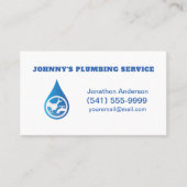Berufliche Klempneranlage Visitenkarte (Vorderseite)