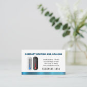 Berufliche Klimaanlage Heizung Visitenkarte (Stehend Vorderseite)