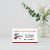 Berufliche Klimaanlage Heizung Visitenkarte (Stehend Vorderseite)