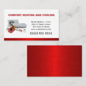 Berufliche Klimaanlage Heizung Visitenkarte (Vorne/Hinten)